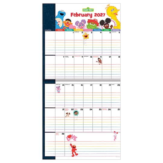 2027 Sesame Street Planning Wall Calendar
